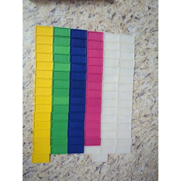 Domino Rallye Bully West Germany 1982 Glow In Dark Snap Together 92 Pieces Rare - Picture 10 of 16